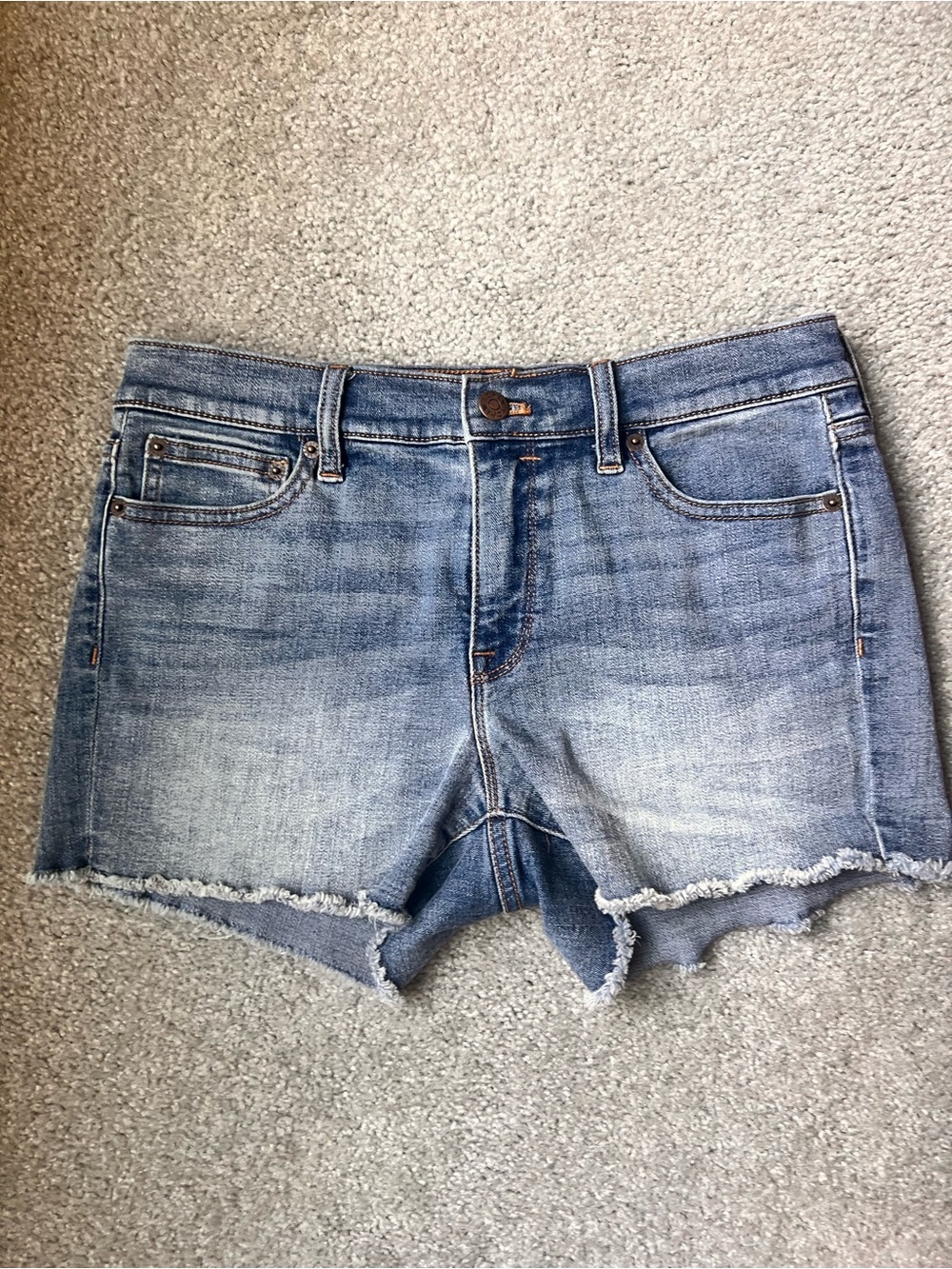J. Crew Light Blue Faded Denim Cutoff Shorts